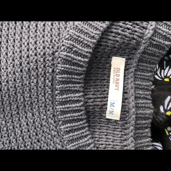 Charcoal gray Crop top sweater - Picture 4 of 4